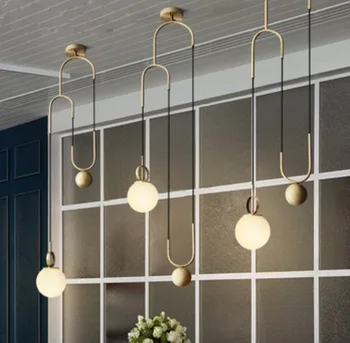 Nordic Modern LED Pendant Lights for Dining Room Restaurant Light Simple Bedroom Hanglamp Glass Ball Hanging LED Lamps Fixtures
Nordic Modern LED Pendant Lights for Dining Room Restaurant Light Simple Bedroom Hanglamp Glass Ball Hanging LED Lamps Fixtures