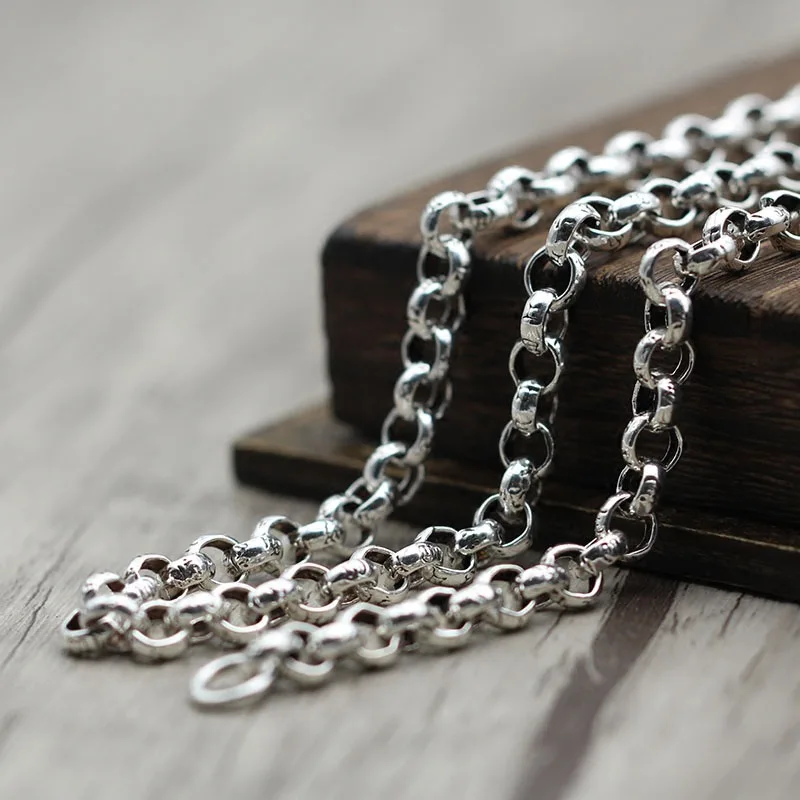 S925 Sterling Silver Retro Six Words Mantra Sweater Chain Personality Couple Pendant Wild Necklace Thai Silver Jewelry
S925 Sterling Silver Retro Six Words Mantra Sweater Chain Personality Couple Pendant Wild Necklace Thai Silver Jewelry