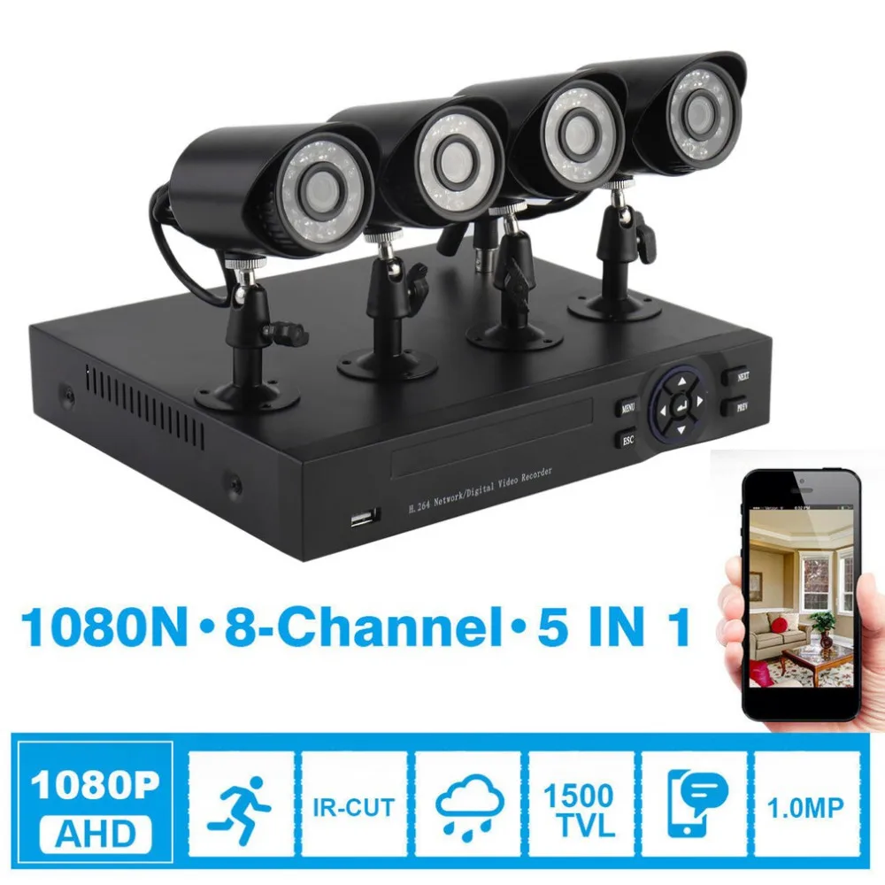 8CH 1080N DVR Outdoor Indoor 900TVL IR Night Vision Camera Home Surveillance Security Guard Monitoring System Kit
8CH 1080N DVR Outdoor Indoor 900TVL IR Night Vision Camera Home Surveillance Security Guard Monitoring System Kit