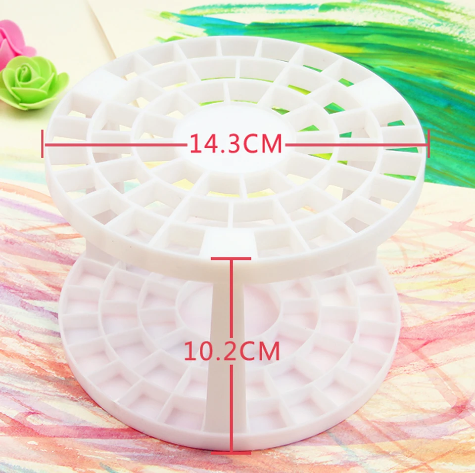 Multi Bin Brush Organizer, 49 Hole, paintbrush holder, white plastic 
Multi Bin Brush Organizer, 49 Hole, paintbrush holder, white plastic