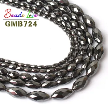 Faceted Rice Grains Black Hematite Natural Stone Oval Shape Beads for Jewelry Making DIY Necklace Bracelet 3x5 4x6 6x9 8x16mm 15
Faceted Rice Grains Black Hematite Natural Stone Oval Shape Beads for Jewelry Making DIY Necklace Bracelet 3x5 4x6 6x9 8x16mm 15