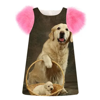 Children Clothing Girls Dress fashion printing Baskets and dogs Spring/Autumn faux fur sleeve girls dress Toddler Kids Dresses
Children Clothing Girls Dress fashion printing Baskets and dogs Spring/Autumn faux fur sleeve girls dress Toddler Kids Dresses