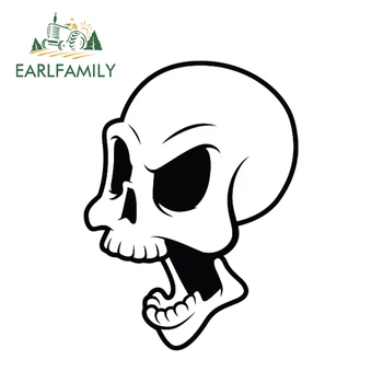 

EARLFAMILY 13cm x 9.6cm Die Epic Skull Grande Vinyl Sticker Funny Skull Car Styling Window Bumper Decal Waterproof Car Sticker