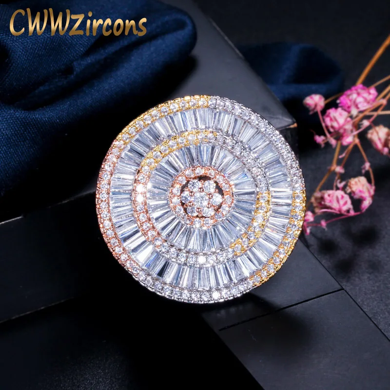 CWWZircons 3 Tones Rose Gold and Silver Color African Nigerian Cubic Zirconia Luxury Big Wedding Party Rings for Women R131
CWWZircons 3 Tones Rose Gold and Silver Color African Nigerian Cubic Zirconia Luxury Big Wedding Party Rings for Women R131