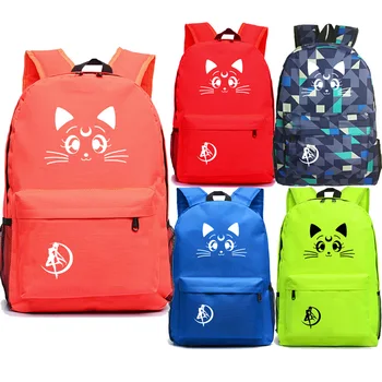 Fashion Beautiful Sailor Moon Knapsack Students School Backpack Fashion New Pattern Men Women Teens Travel Rucksack