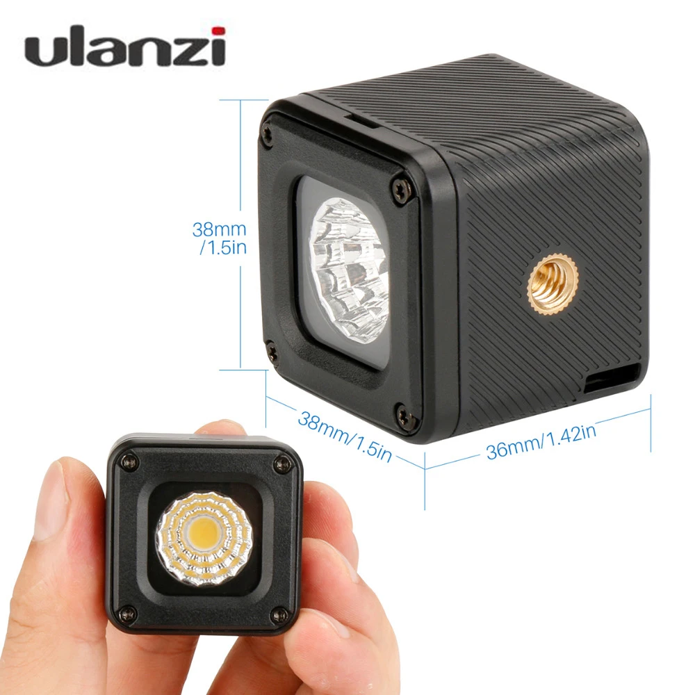 Ulanzi L1 Waterproof LED Video Light on Camera DimmableAdventure Lighting for DJI Yuneec Drones DJI Osmo Pocket DSLRs Gopro
Ulanzi L1 Waterproof LED Video Light on Camera DimmableAdventure Lighting for DJI Yuneec Drones DJI Osmo Pocket DSLRs Gopro