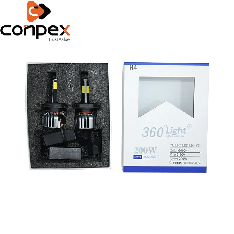 New 2pcs Car Headlight Bulbs LED HB3 H4 H7 LED Canbus Car Lights Two Ways Vortex Air Cooling System Four Sided LED Lamp Beads
New 2pcs Car Headlight Bulbs LED HB3 H4 H7 LED Canbus Car Lights Two Ways Vortex Air Cooling System Four Sided LED Lamp Beads