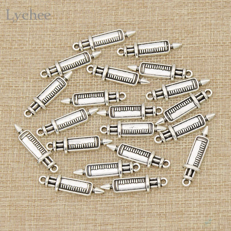 Lychee 20pcs/Lot Alloy Mini Stethoscope Syringe Pendants Medical Treatment Pendants Charms for DIY Jewelry Making
Lychee 20pcs/Lot Alloy Mini Stethoscope Syringe Pendants Medical Treatment Pendants Charms for DIY Jewelry Making