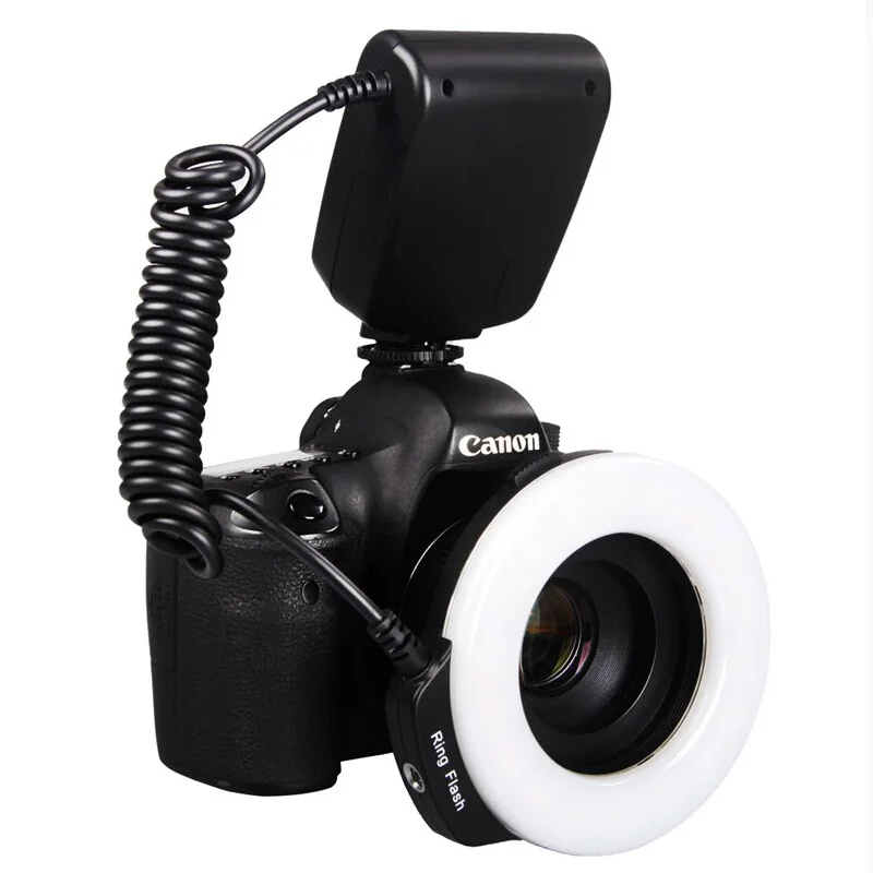 

Aputure LED Macro Ring Flash light Macro flash for all models SLR cameras +4 Diffusers Trigger photoflash lamp strobe light