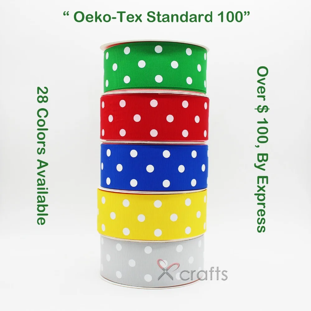 1-1/2" 38 MM Grosgrain Printed Dots Ribbon Eco-Friendly Wedding DIY Tape Gift Christmas Red 100 YARDS / ROLL 28 Colors
1-1/2" 38 MM Grosgrain Printed Dots Ribbon Eco-Friendly Wedding DIY Tape Gift Christmas Red 100 YARDS / ROLL 28 Colors