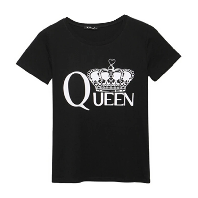 Summer Women T- shirt Queen Crown Printed Shirt Cotton Short Sleeve Top Tees Woman Tops Tshirt Femme
Summer Women T- shirt Queen Crown Printed Shirt Cotton Short Sleeve Top Tees Woman Tops Tshirt Femme