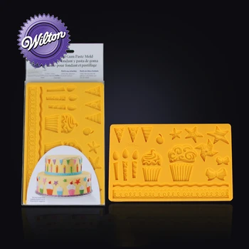 Wilton Sugar Lace Mold Silicone Kids Party for Embossing Fondant Mould Icing Chocolate Candy on Birthday Cake - Yellow
Wilton Sugar Lace Mold Silicone Kids Party for Embossing Fondant Mould Icing Chocolate Candy on Birthday Cake - Yellow