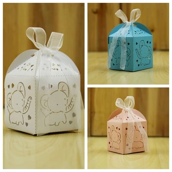 (100 Pieces/lot) Cute Baby shower Party favors of Little Elephant Laser cut favor box For baby Party souvenirs candy box
(100 Pieces/lot) Cute Baby shower Party favors of Little Elephant Laser cut favor box For baby Party souvenirs candy box