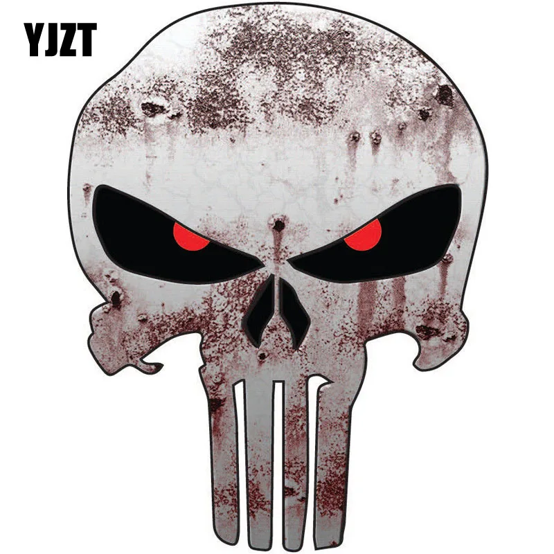 YJZT 9.9CMX13CM PUNISHER SKULL Army Sniper Military Personalized Reflective Car Stickers Styling C1-6028
YJZT 9.9CMX13CM PUNISHER SKULL Army Sniper Military Personalized Reflective Car Stickers Styling C1-6028