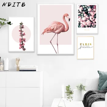 NDITB Flamingo Flower Canvas Art Posters Prints Nordic Style Landscape Minimalist Painting Modern Wall Picture for Living Room
NDITB Flamingo Flower Canvas Art Posters Prints Nordic Style Landscape Minimalist Painting Modern Wall Picture for Living Room