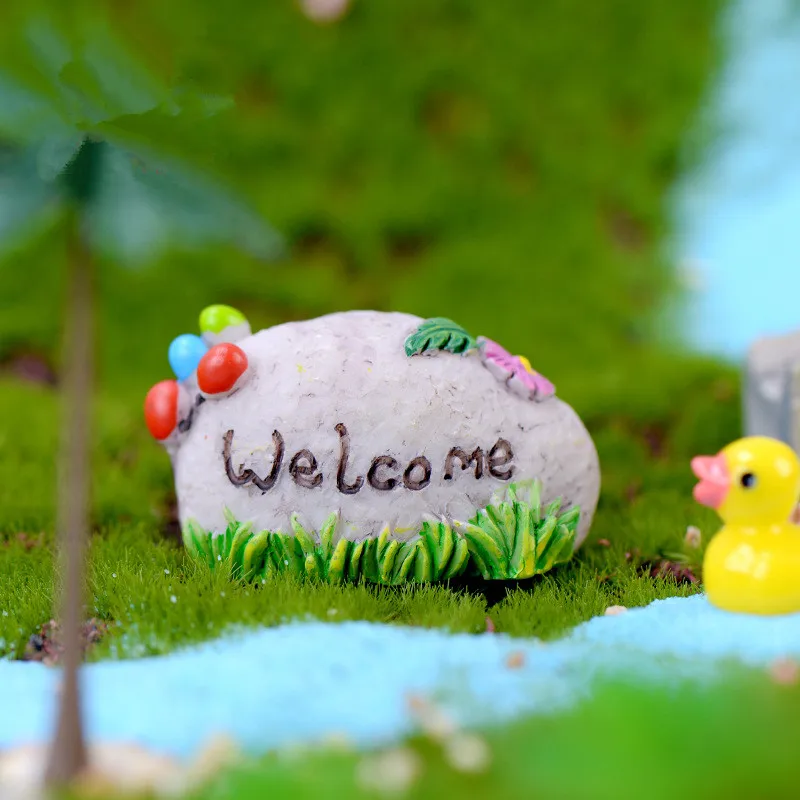 1Pc Mini Craft Welcome Landscape Stone Miniature Figurines Plant Pot Garden Ornaments Home Fairy Garden Miniatures Decor DIY
1Pc Mini Craft Welcome Landscape Stone Miniature Figurines Plant Pot Garden Ornaments Home Fairy Garden Miniatures Decor DIY