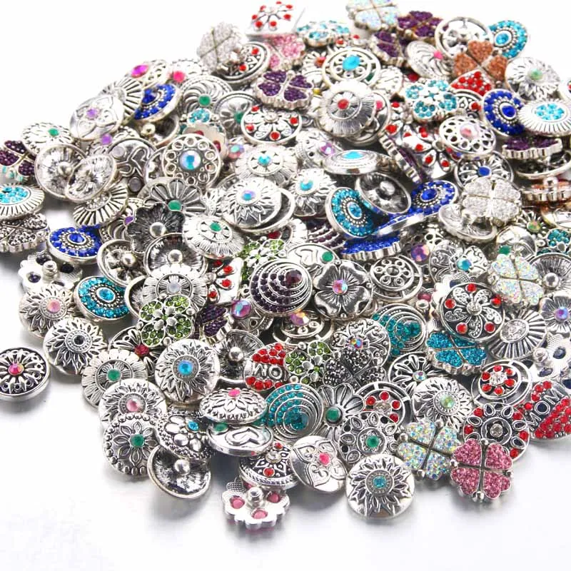 50pcs/lot High Quality Mix Many Rhinestone Styles Metal Charm 18mm Snap Button Bracelet For women DIY Snap Button Jewelry 0063
50pcs/lot High Quality Mix Many Rhinestone Styles Metal Charm 18mm Snap Button Bracelet For women DIY Snap Button Jewelry 0063