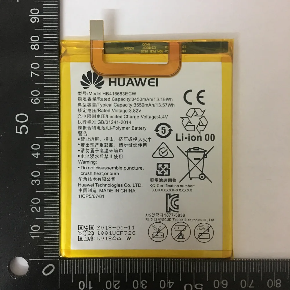 2018 Original New HB416683ECW Real 3450mAh Battery for Huawei Google Ascend Nexus 6P H1511 H1512 Battery
2018 Original New HB416683ECW Real 3450mAh Battery for Huawei Google Ascend Nexus 6P H1511 H1512 Battery