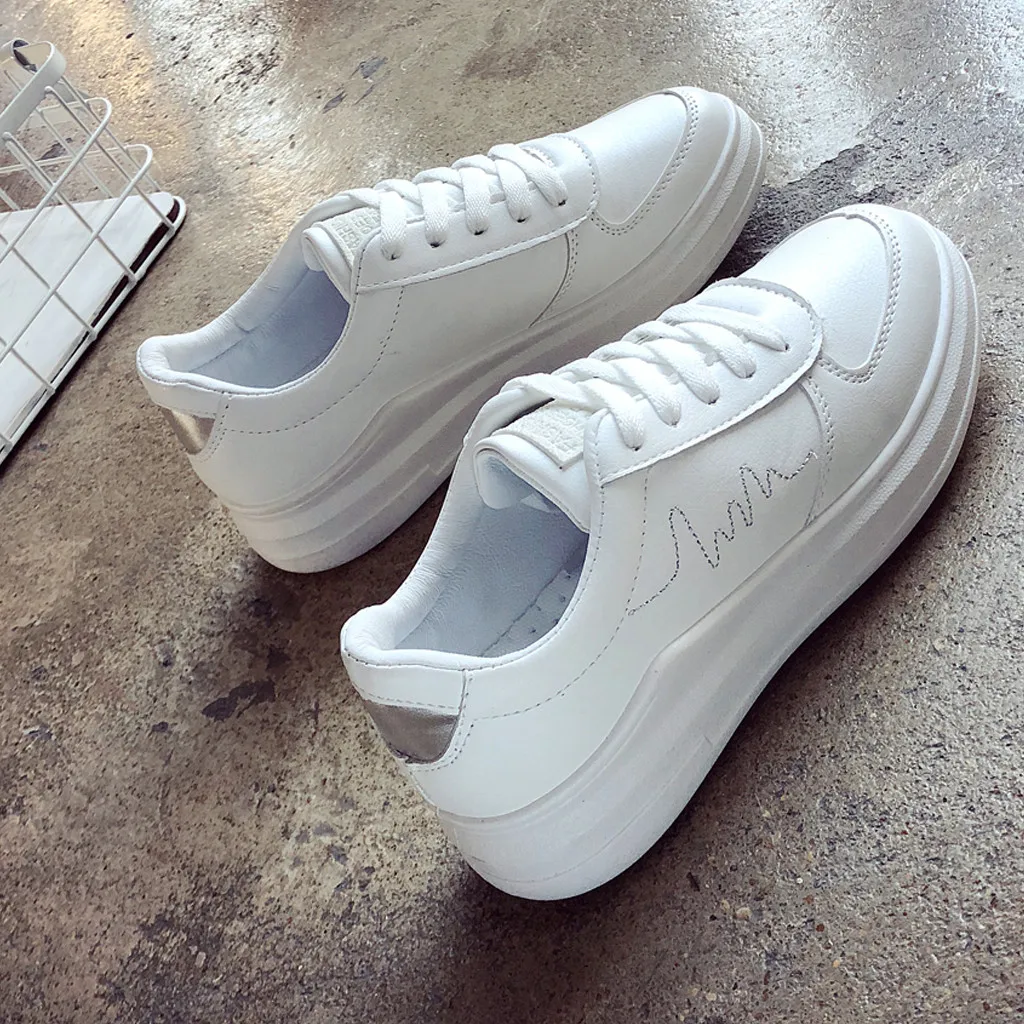 Outdoor Walking Shoes Skid-Proof PU Women Sport Shoes Comfortable Lace-up Round Toe Woman Students Sneakers#G9
Outdoor Walking Shoes Skid-Proof PU Women Sport Shoes Comfortable Lace-up Round Toe Woman Students Sneakers#G9