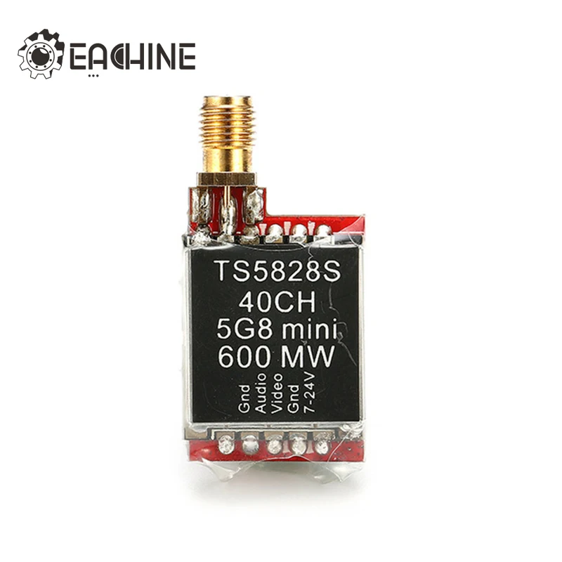 Eachine TS5828S 40CH 5.8G 600MW RP-SMA Female FPV Transmitter Boscam Skyzone Upgrade
Eachine TS5828S 40CH 5.8G 600MW RP-SMA Female FPV Transmitter Boscam Skyzone Upgrade