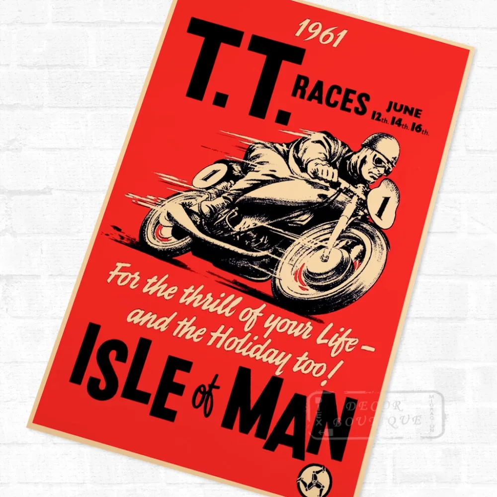 Motorcycle Marathon Game 1961 Vintage Retro Kraft Poster Canvas DIY Wall Stickers Home Bar Art Posters Decoration Kids Gift
Motorcycle Marathon Game 1961 Vintage Retro Kraft Poster Canvas DIY Wall Stickers Home Bar Art Posters Decoration Kids Gift