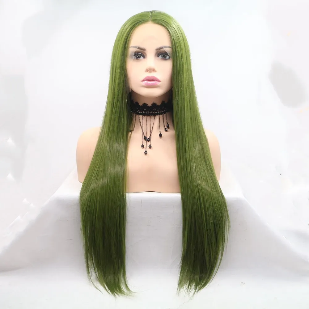 Marquesha Long Straight Olive Green Synthetic Lace Front Wig Heat Resistant Fiber Lace Wig For Women
Marquesha Long Straight Olive Green Synthetic Lace Front Wig Heat Resistant Fiber Lace Wig For Women