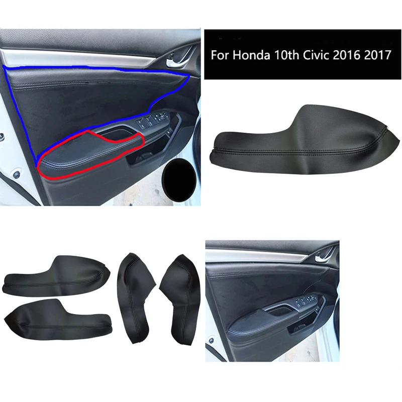 SRXTZM 4PCS Car Interior PU Leather Door Armrest Panel Cover Waterproof Shell Surface Accessories Trim For Honda Civic 2016 2017
SRXTZM 4PCS Car Interior PU Leather Door Armrest Panel Cover Waterproof Shell Surface Accessories Trim For Honda Civic 2016 2017