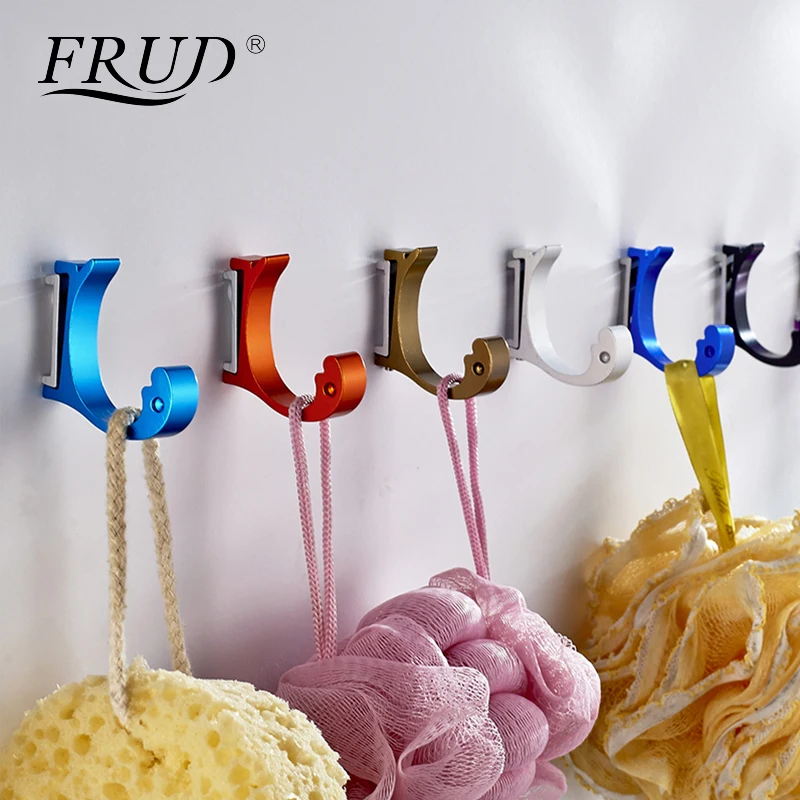 Frud Wall Mounted Aluminum Finish Candy Color Clothes Hanger & Towel & Coat & Robe Hook Key Holder Decorative Bathroom Hooks
Frud Wall Mounted Aluminum Finish Candy Color Clothes Hanger & Towel & Coat & Robe Hook Key Holder Decorative Bathroom Hooks