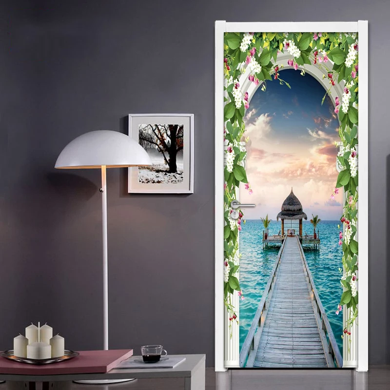Roman Column Beautiful Sea View 3D Door Sticker Wall Mural Living Room Bedroom PVC Self-adhesive Wallpaper Home Decor Waterproof
Roman Column Beautiful Sea View 3D Door Sticker Wall Mural Living Room Bedroom PVC Self-adhesive Wallpaper Home Decor Waterproof