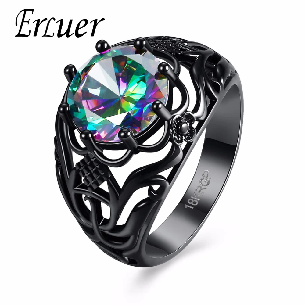ARUEL luxurious Fashion rings for women Zirconia Jewelry Coating gun color Engagement love Gift anel anillos bague Round ring
ARUEL luxurious Fashion rings for women Zirconia Jewelry Coating gun color Engagement love Gift anel anillos bague Round ring