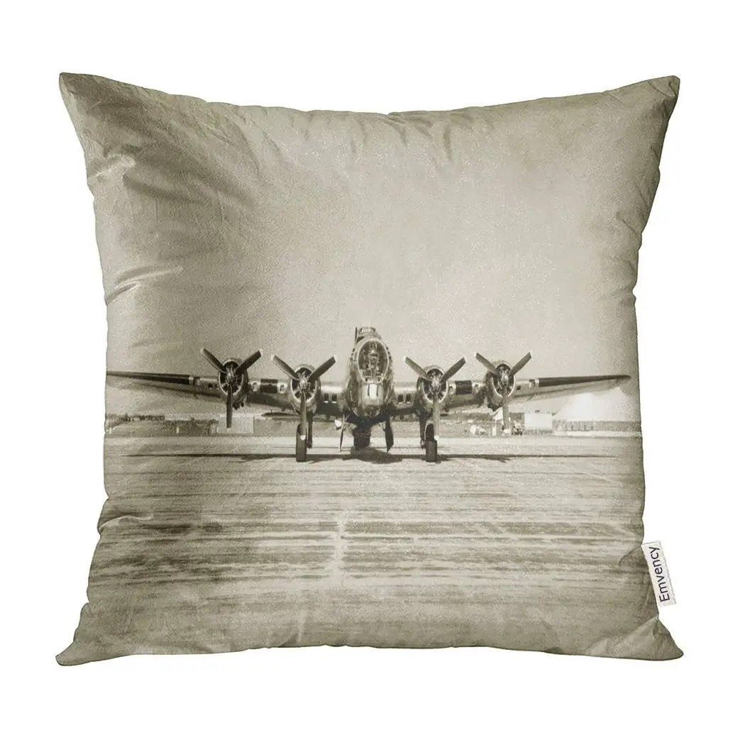 Pillow Covers Vintage World War Ii Era Heavy Bomber Front View Stained Airplane Pillowcase Cover Case Protectors Double Sided
Pillow Covers Vintage World War Ii Era Heavy Bomber Front View Stained Airplane Pillowcase Cover Case Protectors Double Sided