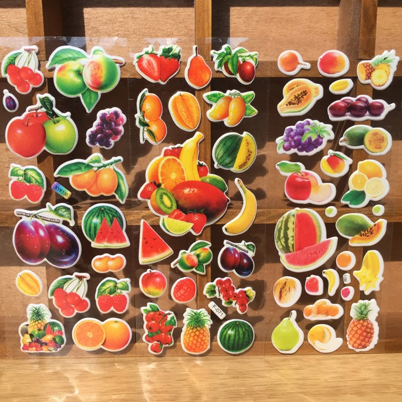 100 Pcs/lot Exquisite Cartoon Fresh Fruits and Vegetables Stickers For Kitchen Bakery Cup Dish Refrigerator Kids Education Toys
100 Pcs/lot Exquisite Cartoon Fresh Fruits and Vegetables Stickers For Kitchen Bakery Cup Dish Refrigerator Kids Education Toys
