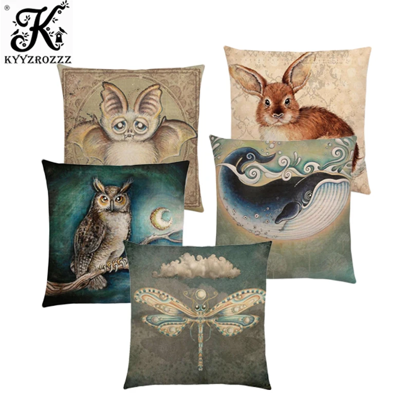 Classic Retro Magical Animals Cool Bird Blue Whale Hedgehog Moonlight Owl Bat Bee Octopus Good Cushion Cover Pillow Case
Classic Retro Magical Animals Cool Bird Blue Whale Hedgehog Moonlight Owl Bat Bee Octopus Good Cushion Cover Pillow Case