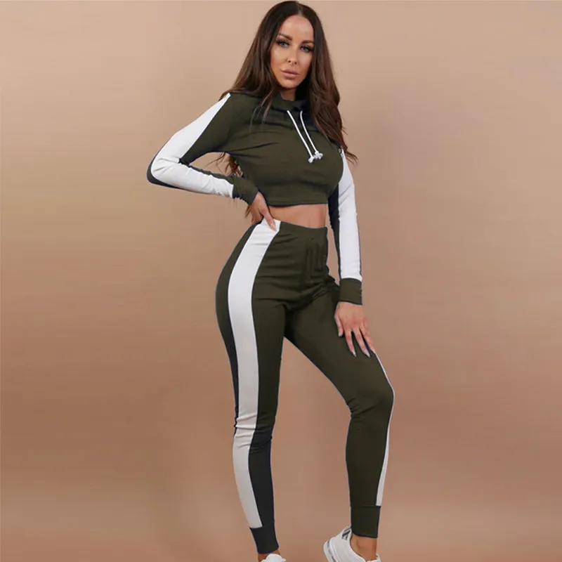 Striped Hooded Bodycon Crop Tops+Pants Set Women Summer Autumn Casual Hoodies And Long Skinny Pants Two Pieces Set Tracksuits
Striped Hooded Bodycon Crop Tops+Pants Set Women Summer Autumn Casual Hoodies And Long Skinny Pants Two Pieces Set Tracksuits