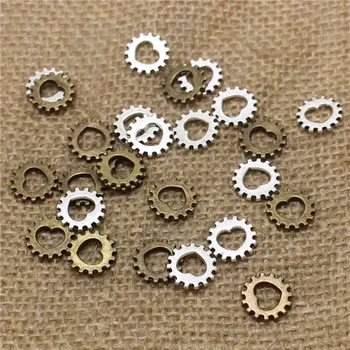 100pcs/lot 12mm Two Colors Vintage Metal Alloy mini Hearts Steampunk Gear Pendant Charms For Jewelry Making T0506
100pcs/lot 12mm Two Colors Vintage Metal Alloy mini Hearts Steampunk Gear Pendant Charms For Jewelry Making T0506