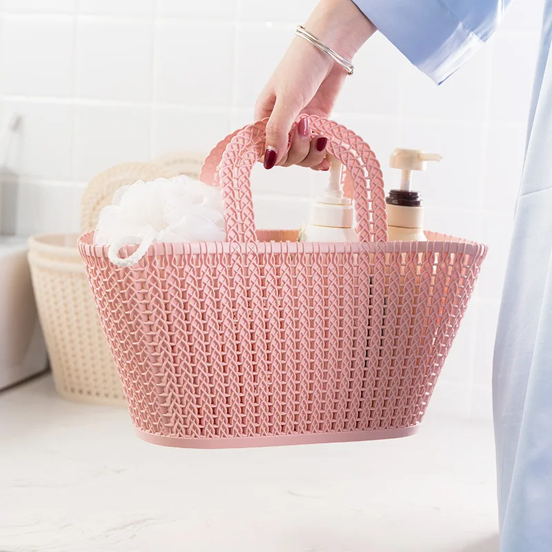 Plastic Basket Portable Hand-held Shopping Multi-Function Soft Material Anti fall Trip Kitchen Sundries Storage Containers
Plastic Basket Portable Hand-held Shopping Multi-Function Soft Material Anti fall Trip Kitchen Sundries Storage Containers