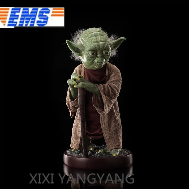 

33Inch Anime Statue Master Yoda 1:1 LIFE SIZE Bust Full-length Portrait Vinyl Action Figure Collectible Model Toy Q496