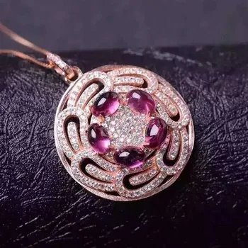natural garnet pendants 925 sterling silver natural red gem round Pendants fashion fine jewelry gift for women send necklace
natural garnet pendants 925 sterling silver natural red gem round Pendants fashion fine jewelry gift for women send necklace