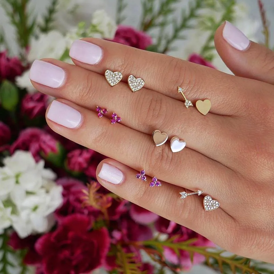 6 Pair/Set 2019 New Fashion Crystal Heart Cute Love Stud Earring Gold-color Brincos Women Engagement boucle d'oreille femme
6 Pair/Set 2019 New Fashion Crystal Heart Cute Love Stud Earring Gold-color Brincos Women Engagement boucle d'oreille femme