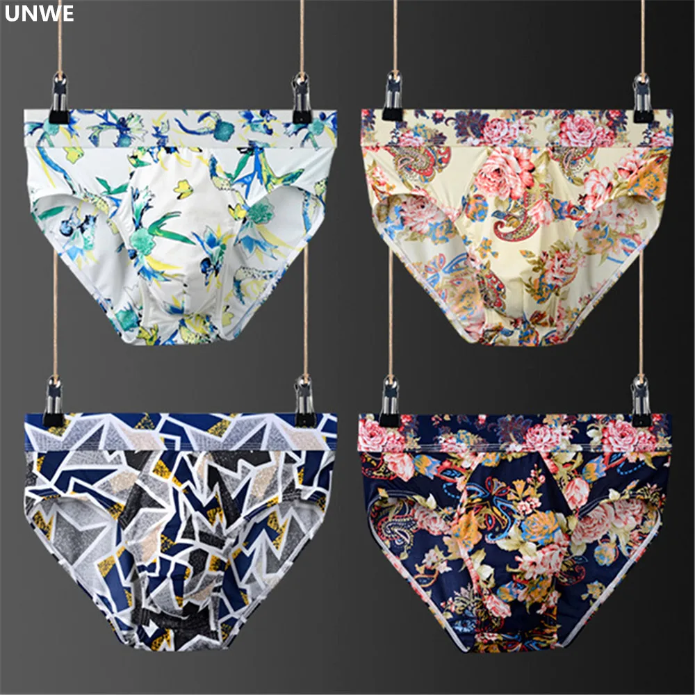 UNWE Seamless Briefs for Men Retro Printed Mens Ice Silk Briefs Plus Size M-XXL U Convex Mens Ice Silk Briefs Male Slips Bulge
UNWE Seamless Briefs for Men Retro Printed Mens Ice Silk Briefs Plus Size M-XXL U Convex Mens Ice Silk Briefs Male Slips Bulge