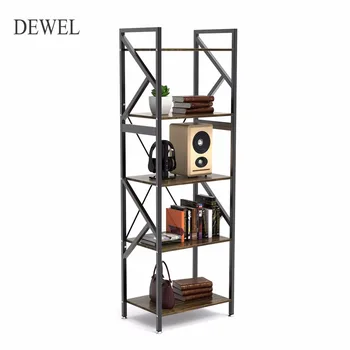 5-Shelf Bookshelf Vintage Rustic Book shelf Rack Metal+Wood Bookcase Etagere Standing Storage Shelf Furniture For Home Office
5-Shelf Bookshelf Vintage Rustic Book shelf Rack Metal+Wood Bookcase Etagere Standing Storage Shelf Furniture For Home Office
