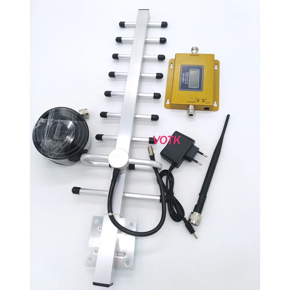 70dbi GSM signal booster! VOTK mobile 2G GSM signal repeater, 900mhz GSM signal amplifier with 13dbi yagi LCD display
70dbi GSM signal booster! VOTK mobile 2G GSM signal repeater, 900mhz GSM signal amplifier with 13dbi yagi LCD display