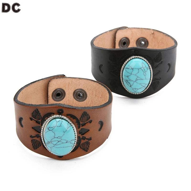DC Inlaid Stone Wide Punk Leather Bracelets For Women Men Charm Personality Unique Men Bracelets Gift Fashion Jewelry Bangles
DC Inlaid Stone Wide Punk Leather Bracelets For Women Men Charm Personality Unique Men Bracelets Gift Fashion Jewelry Bangles