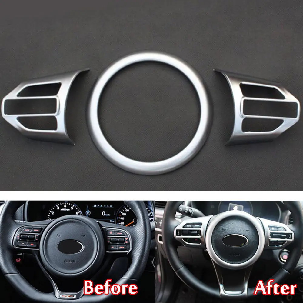 BBQ@FUKA 3pcs ABS Chrome Steering Wheel Badge Insert Panel Cover Trim For Kia Sorento 2016 Decorative Car-styling Accessories
BBQ@FUKA 3pcs ABS Chrome Steering Wheel Badge Insert Panel Cover Trim For Kia Sorento 2016 Decorative Car-styling Accessories
