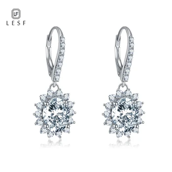 LESF 4 ct Oval cut Fine Nice Woman Earrings Pure 925 Sterling Silver Exquisite Flower high quality fashion classic jewelry
LESF 4 ct Oval cut Fine Nice Woman Earrings Pure 925 Sterling Silver Exquisite Flower high quality fashion classic jewelry