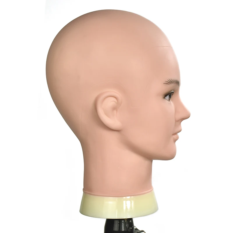 Голова манекена для париков с подставкой резиновый головной убор обучения без
