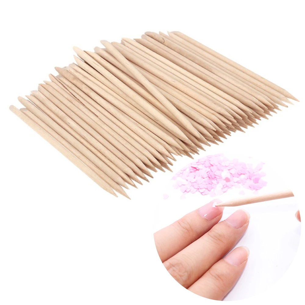 100 pcs Nail Art Design Orange Sticks Wood Stick Cuticle Pusher Remover Manicure Pedicure Care Double Sided
100 pcs Nail Art Design Orange Sticks Wood Stick Cuticle Pusher Remover Manicure Pedicure Care Double Sided