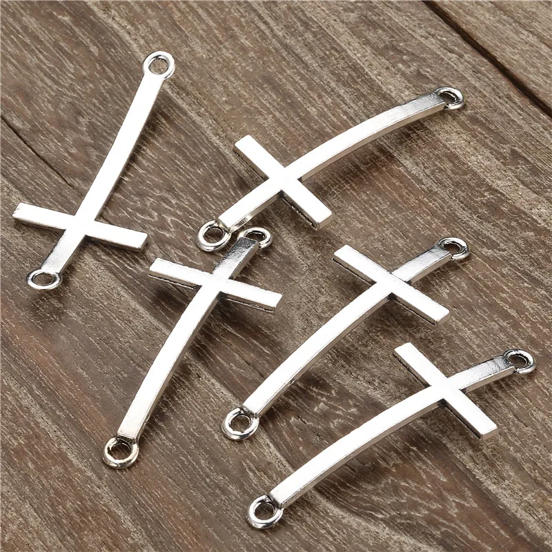 100PCS/lots 46X21mm Vintage Silver Color Christian Cross Charms Fit Bracelet Religious Catholic Alloy Jewelry Making Accessories
100PCS/lots 46X21mm Vintage Silver Color Christian Cross Charms Fit Bracelet Religious Catholic Alloy Jewelry Making Accessories
