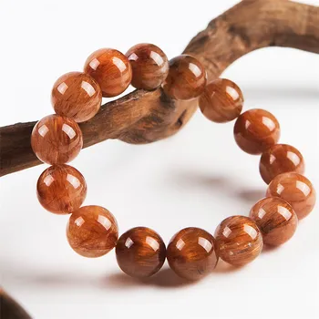 Brazil Natural Copper Rutilated Quartz Bracelets For Women Men 15mm Stretch Crystal Round Bead Bracelet
Brazil Natural Copper Rutilated Quartz Bracelets For Women Men 15mm Stretch Crystal Round Bead Bracelet