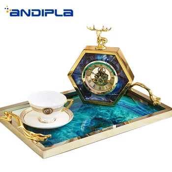 Nordic Style Decor Tray Plating Metal Art Pattern Tray Teacup Teapot Mug Coffee Cup Holder Fruit Plate Storage Big Dish Crafts
Nordic Style Decor Tray Plating Metal Art Pattern Tray Teacup Teapot Mug Coffee Cup Holder Fruit Plate Storage Big Dish Crafts